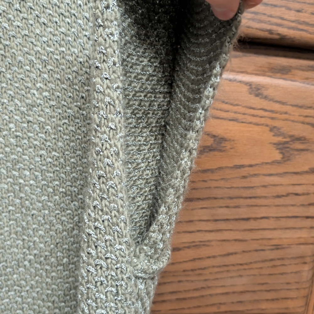 Simply Noelle Woman's Olive Green Cloak Turtleneck Sweater Size Small - Picture 4 of 13